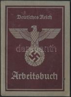 1941 Arbeitsbuch, Deutsches Reich, Birodalmi munkakönyv, pp.:38, 15x11cm