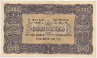 1923. 5000K "Magyar Pénzjegynyomda Rt." T:II-,III szép papír 
Hungary 1923. 5000 Korona &...