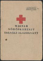 1952 Magyar Vöröskereszt tagsági igazolvány 2db bélyeggel, pp.:7, 10x7cm
