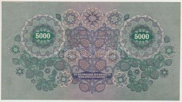 Ausztria / Osztrák-Magyar Bank 1922. 5000K T:III
Austria / Österreichisch-Ungarische Bank 1922. 500...