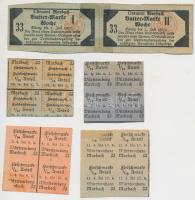 Német Birodalom / Marbach 1917. 18db élelmiszerjegy T:I-,II,III German Empire / Marbach 1917. 18pcs of food coupons C:AU,XF,F