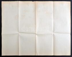 1904 Kimutatás az eltávozott hajó vagy vízíjárművekről a lágymányosi kikötőből, 34x41cm