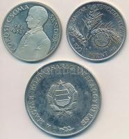 1981. 100Ft "FAO" + 1984. 100Ft "Kőrösi Csoma Sándor" kissé sérült tokban tanúsí...