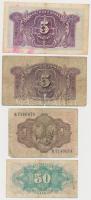 Spanyolország 1925. 100P + 1928. 25P + 1931. 50P + 1935. 5P (2x) + 1937. 50c + 1951. 1P T:vegyes
Sp...