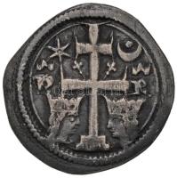 1260-1269. Szlavón Denár Ag "Béla herceg és Németújvári Henrik" (0,81g) T:2,2- patina  Unger I.: Sz. 10.