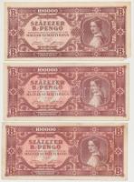 1946. 100.000BP (6x) + 1.000.000BP (2x) T:II-,III