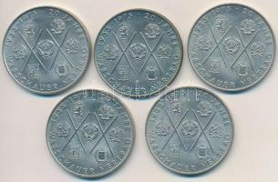 NDK 1975A 10M "Varsói Szerződés 20. évfordulója" (5x) T:2 GDR 1975A 10 Mark "20th Ann...