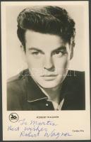 Robert Wagner amerikai filmszínész aláírása fényképén
