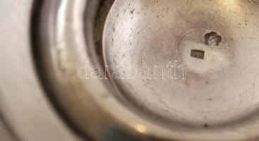 Ezüst (Ag.) szecessziós kis kiöntő, horpadással, jelzett, sérült,  mesterjeggyel, m:16 cm,  nettó:22...