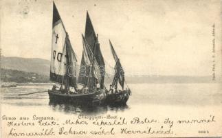 Lovran, Lovrana; Chioggiotti-Boot / sailing ships (EK)
