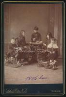 1886 A Szabadkai Vojnich család játszó gyermekei 12x17 cm