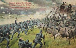 2 db RÉGI K.u.K. katonai motívumlap, vegyes minőség / 2 old K.u.K. military motive cards, mixed qual...