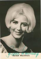 Bärbel Wachholz német énekesnő aláírása fényképén