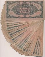1945. 1000P (30x) mind piros "MNB" bélyeggel T:vegyes