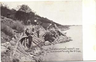 1914 Balatonkenese; a május 11.-i vasúti szerencsétlenség Balatonkenese és Balatonfűzfő között (EK)