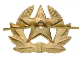 Szovjetunió DN "Vörös Csillag Koszorúban" zománcozott fém katonai sapkajelvény T:2
Soviet...