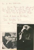 Hanno Thuran német színész sajátkezű levele+2 fényképe / German actor autograph letter and image