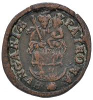 1707KB Rézpoltúra II. Rákóczi Ferenc (2,18g) T:2- apró rep. Hungary 1707. Poltura Francis II Rákóczi Kremnitz (2,18g) C:VF tiny cracks Huszár: 1549., Unger II.: 1139.a