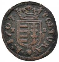 1707KB Rézpoltúra "II. Rákóczi Ferenc" (2,18g) T:2- apró rep.
Hungary 1707. Poltura "...