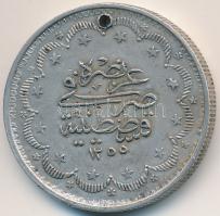 Oszmán Birodalom 1845. (1255/6) 10K Ag "Abdul-Medzsid" T:2 lyuk
Ottoman Empire 1845. (125...