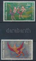 Nemzetközi Bélyeghét, a thai mitológia istenei sor 2 értéke, International Stamp Week Gods Thai mythology set 2 values