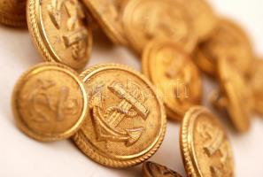 1938-1940 15 db német hadi tengerész egyenruha gomb(Kriegsmarine 1938, 1939, 1940)