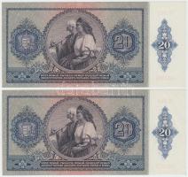 1941. 20P (2x) sorszámkövetők T:I