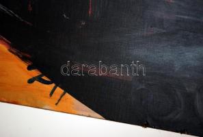 Ziffer jelzéssel: Gőzös a folyón, olaj, fa, sérült, 43×53,5 cm