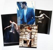 cca 1990 műtermi fotók, poszterek, különböző méretben, 70×50 cm (poszterek), fotók 30×40-60×50 cm, ö...