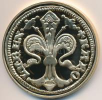 DN "A legértékesebb magyar érmék - Károly Róbert aranyforintjának replikája" aranyozott Cu...