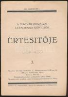 1933 A Magyar Országos Lawn-Tennis Szövetség értesítője, pp.:14, 24x17cm