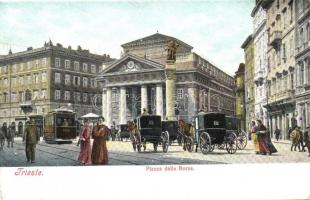 Trieste, Piazza della Borsa / square, Chamber of Commerce, tram