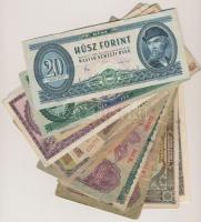 30db-os vegyes magyar pengő és forint bankjegy tétel T:vegyes