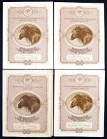 1985-89 Lovak törzskönyvei, 8db, 28x21cm