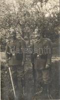 1916 Radolfzell, two German soldiers from the State of Baden, WWI, photo