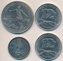 1980. 100Ft Ni "Szovjet-magyar közös űrrepülés" (2x) + 1982. 100Ft Cu-Ni "Labdarúgó V...