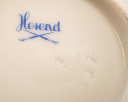 Herendi csipkebogyó mintás tálka, kézzel festett, jelzett, hibátlan, d:9 cm