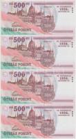 2006. 500Ft "EC" (4x) sorszámkövetők T:I