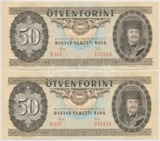 1983. 50Ft (5x) sorszámkövetők T:I