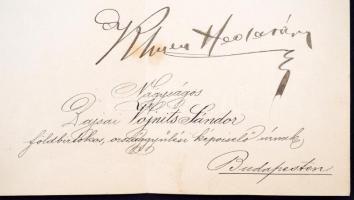 1911 bajsai Vojnits Sándor oszrággyűlési képviselőnek bárói cím adományozásáról szóló levél, Khuen-H...