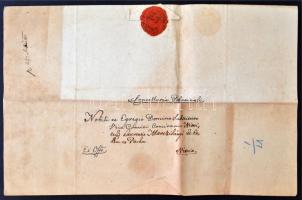 1833 József nádor saját kézzel aláírt levele Larczibányi Lőrinc nyitrai főiospánnak