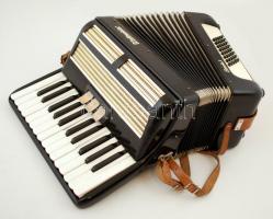 Weltmeister Senola II tangóharmonika, eredeti dobozában, működik,  33×43 cm