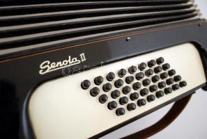 Weltmeister Senola II tangóharmonika, eredeti dobozában, működik,  33×43 cm