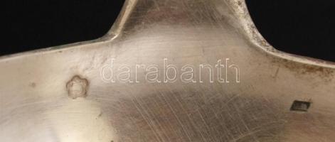 Ezüst (Ag.) merőkanál, jelzett, mesterjeggyel, foltos, h:31 cm, nettó:211 g