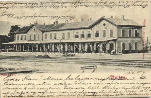 Nyitra, Nitra; vasútállomás, kiadja Gálócsi S. / railway station (EK)