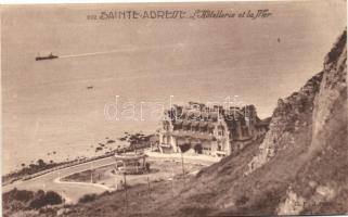 5 db RÉGI magyar és külföldi városképeslap, vegyes minőség; Szécsény, Hajmáskér, Aknaszlatina, Nápol...