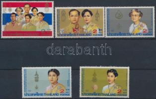 1987 Bhumibol király sor 5 értéke  Mi 1230-1232 + 1234-1235