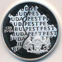 1998. 750Ft Ag &quot;Budapest egyesítésének 125. évfordulója&quot; dísztokban tanúsítvánnyal T:PP