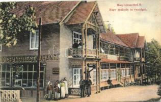 Korytnicza-fürdő, Korytnica-kúpele; Nagy szálloda és vendéglő, kiadja Feitzinger Ede No. 795 / Grand Hotel and restaurant (EK)