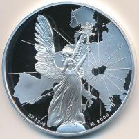 Kósa István (1953-) 2000. "Európa Közepén 1100 éve" Ag emlékérem dísztokban, tanúsítvánnya...